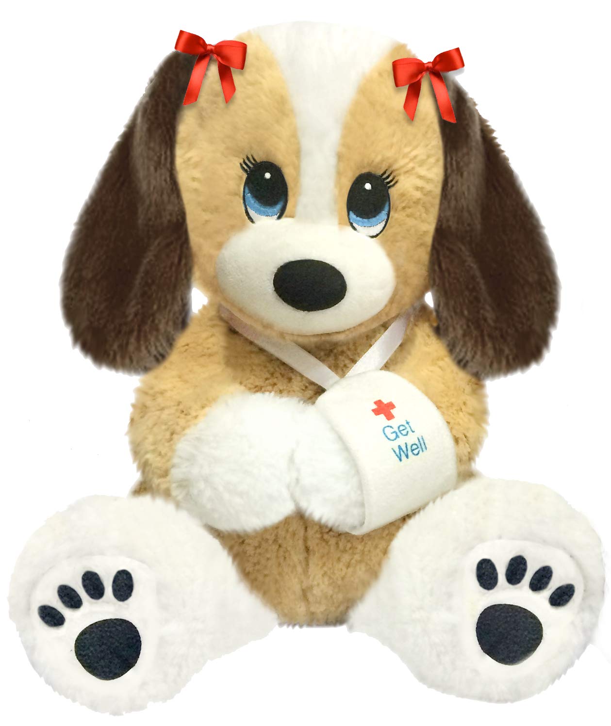 First & Main 13-Inch Melancholy Melanie Puppy Dog - Multicolor Plush Toy