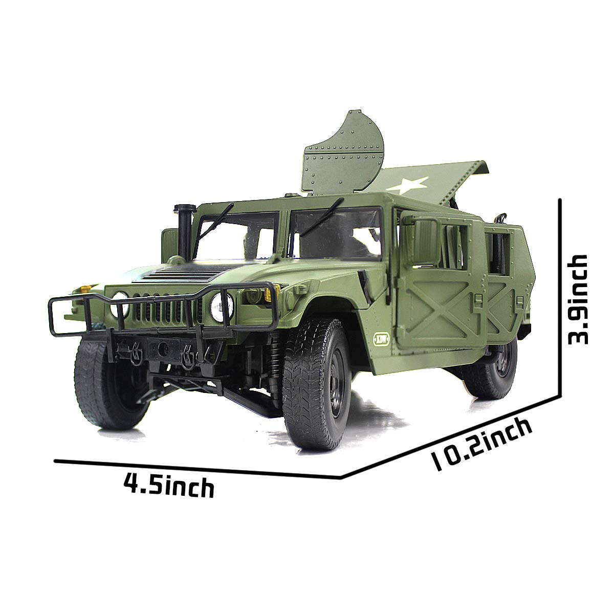 fisca 1/18 Scale Diecast Military Armored Vehicle Battlefield Truck