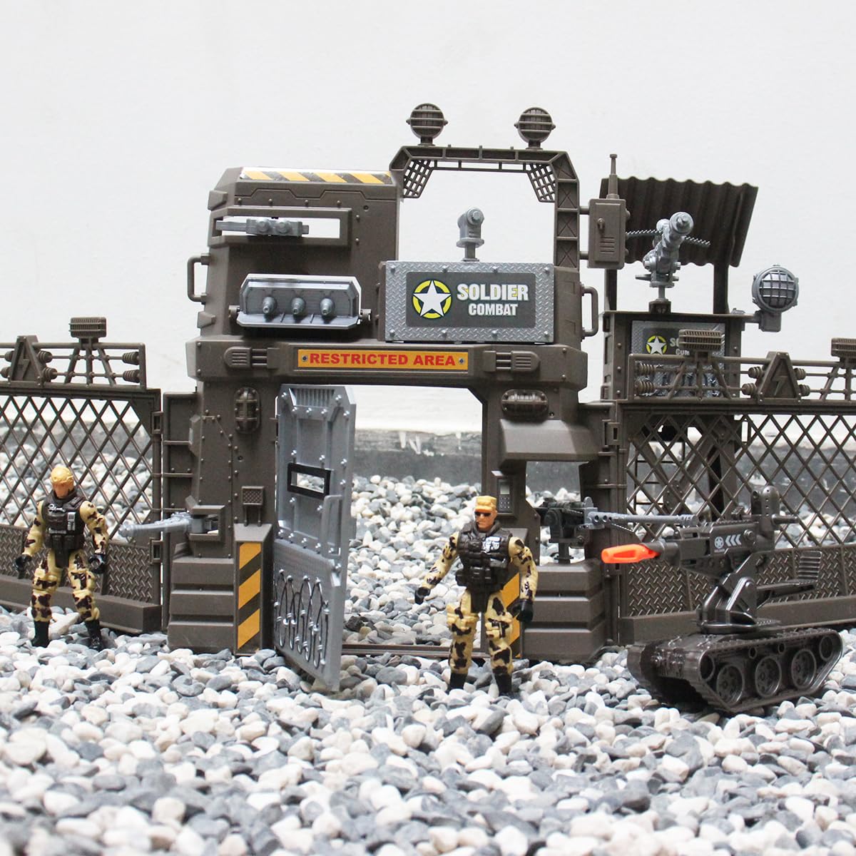 Fisca Military Toys Set - Army Men & Vehicles for Creative Play (30-Piece)