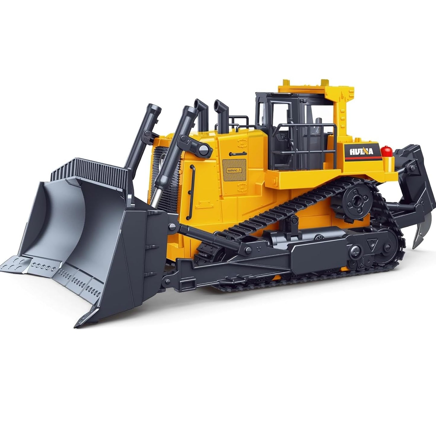 fisca Remote Control Bulldozer RC 1/16 – 2.4GHz 11-Channel Front Loader with Lights & Sound
