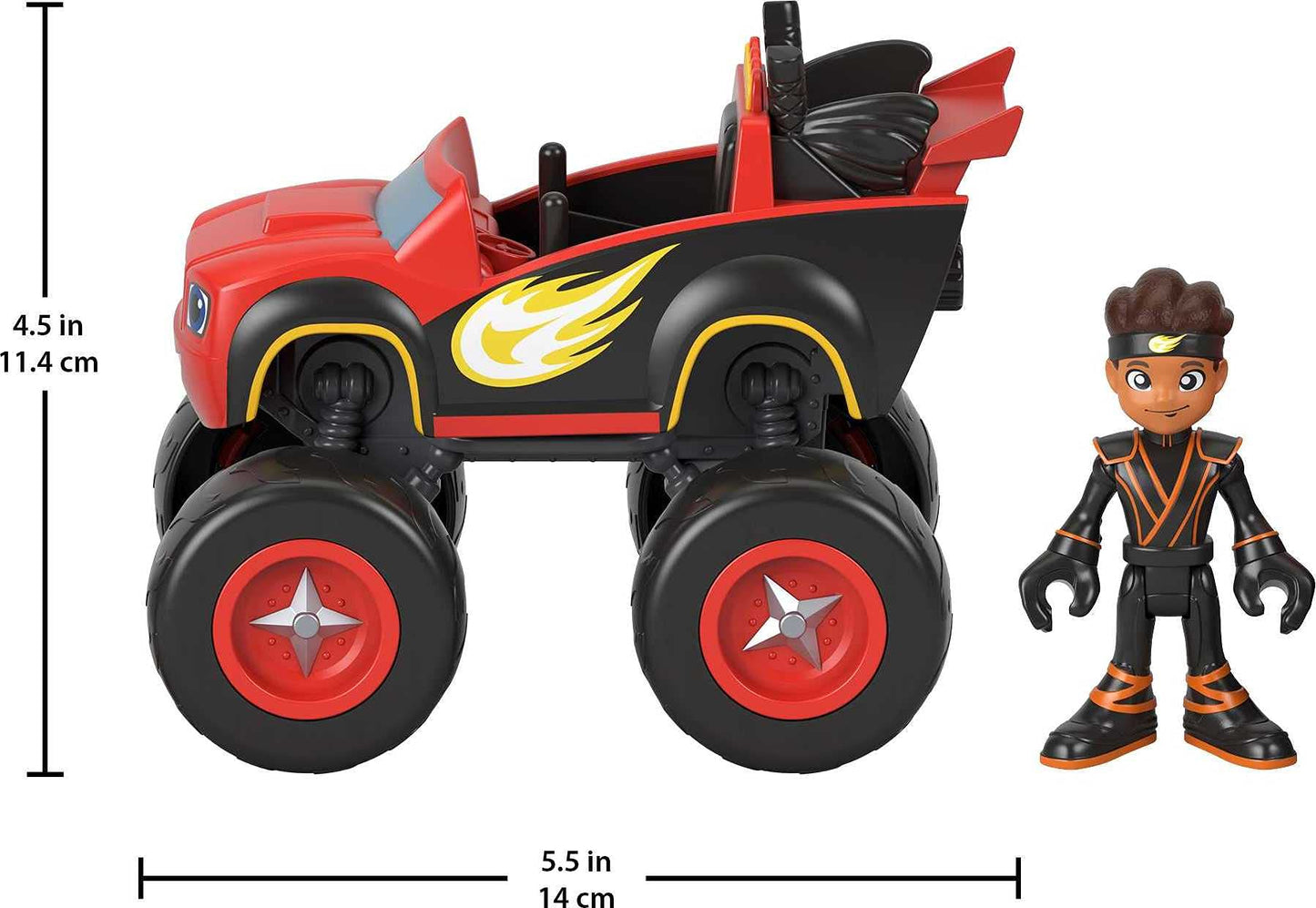 Fisher-Price Blaze & the Monster Machines Ninja AJ Truck & Figure Set — Preschool Racing