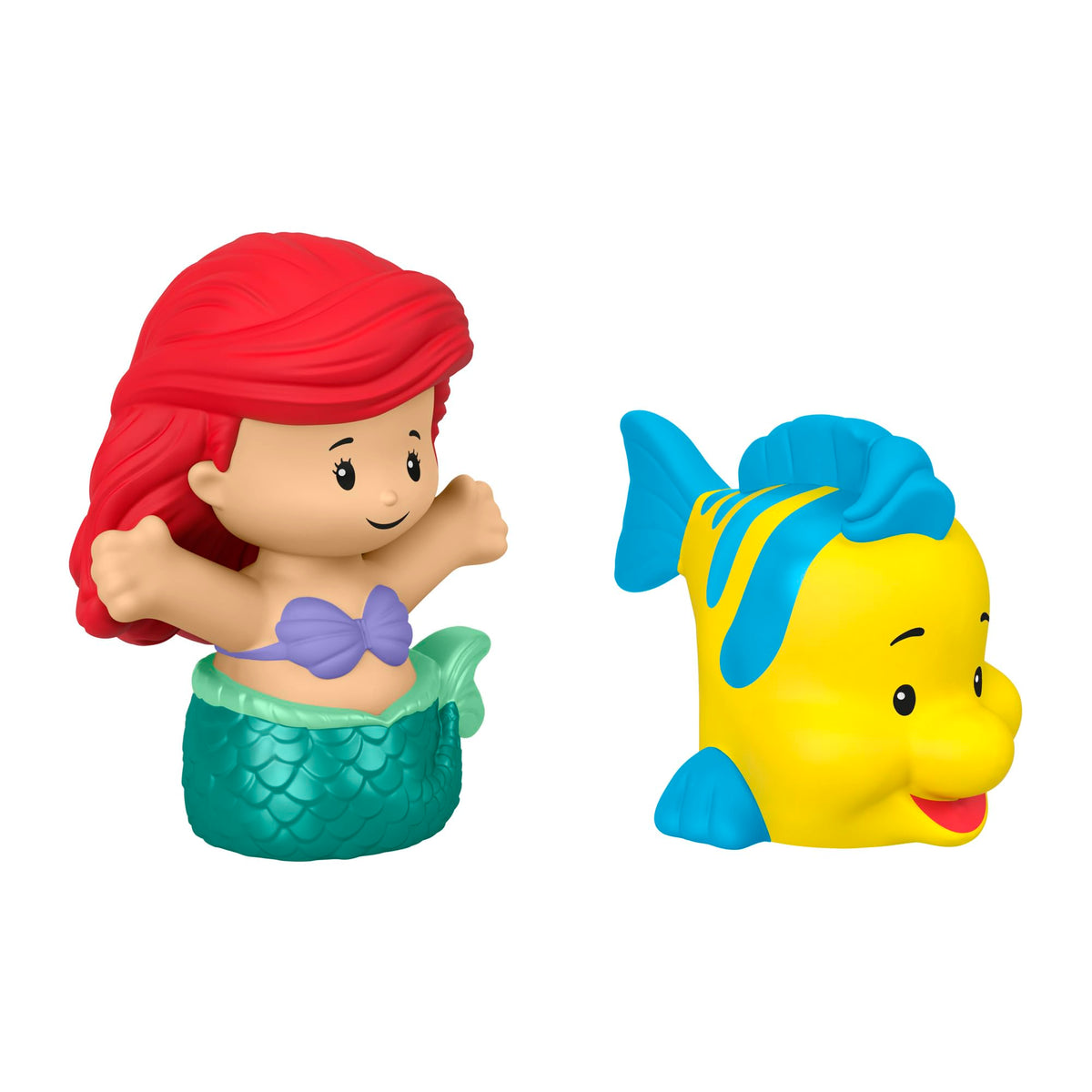 Fisher-Price Little People Ariel & Flounder Figure Set | Toddler-Friendly Play