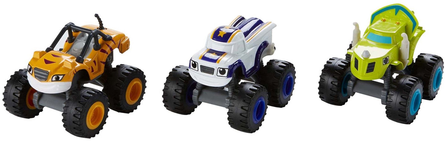Fisher-Price Blaze & The Monster Machines 3-Pack Die-Cast Pack #2 – Darington, Stripes & Zeg