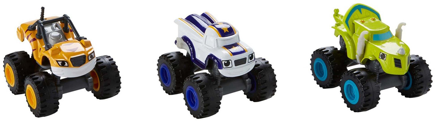 Fisher-Price Blaze & The Monster Machines 3-Pack Die-Cast Pack #2 – Darington, Stripes & Zeg