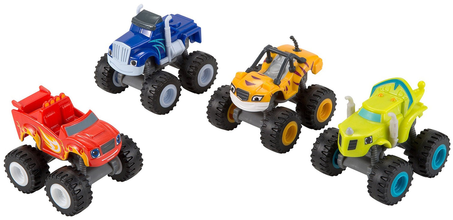 Fisher-Price Nickelodeon Blaze & The Monster Machines 4-Pack – Blaze & Friends Vehicles
