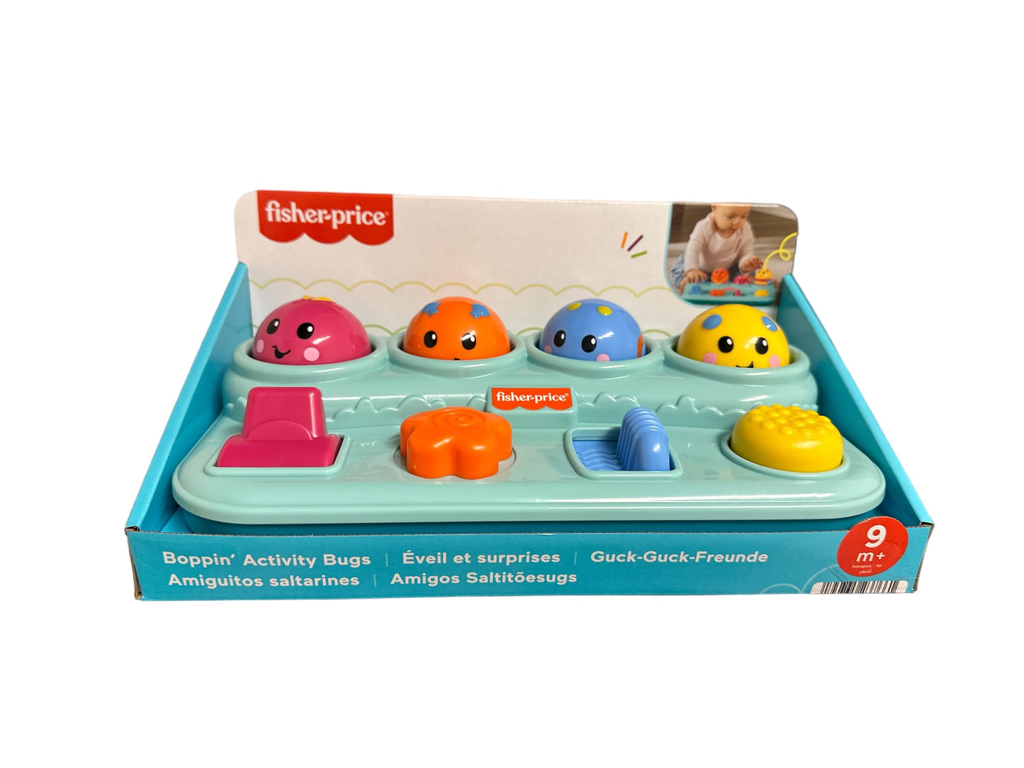Fisher-Price Brilliant Basics Boppin' Activity Bugs – Pop-Up Toy for Babies