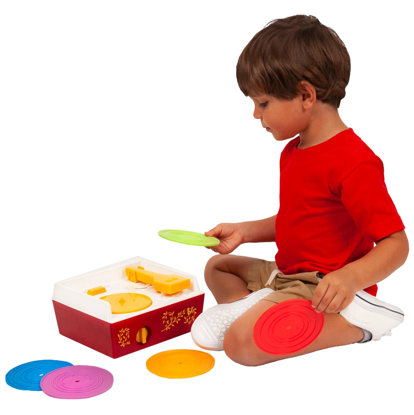 Fisher Price Classics Record Player – Retro Tactile Toy for Kids 18 Months+