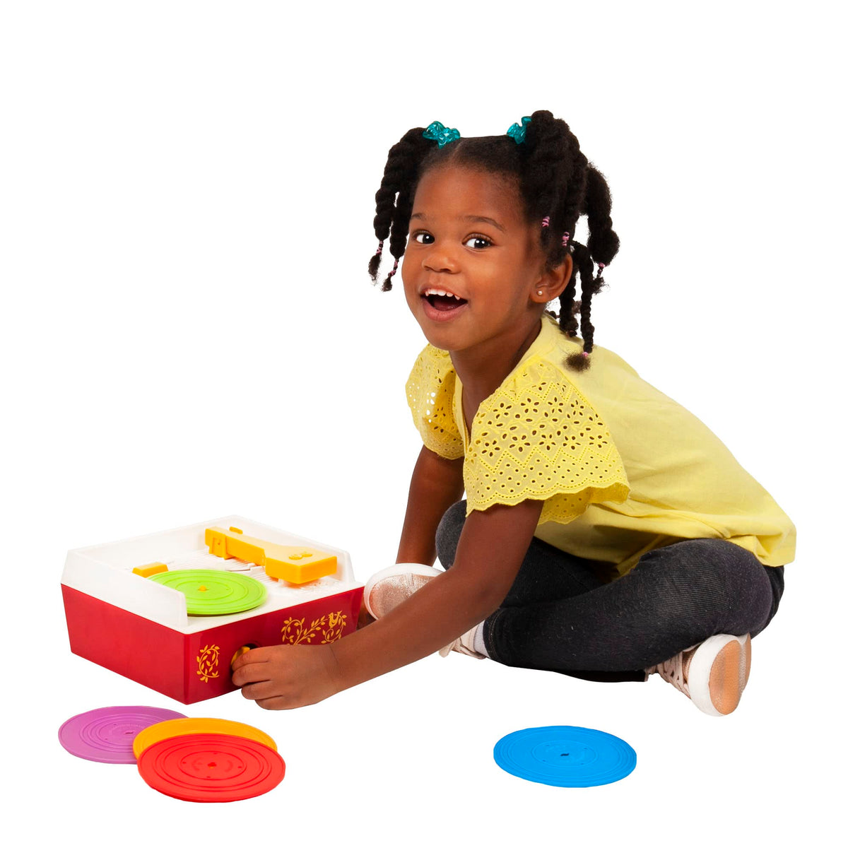 Fisher Price Classics Record Player – Retro Tactile Toy for Kids 18 Months+