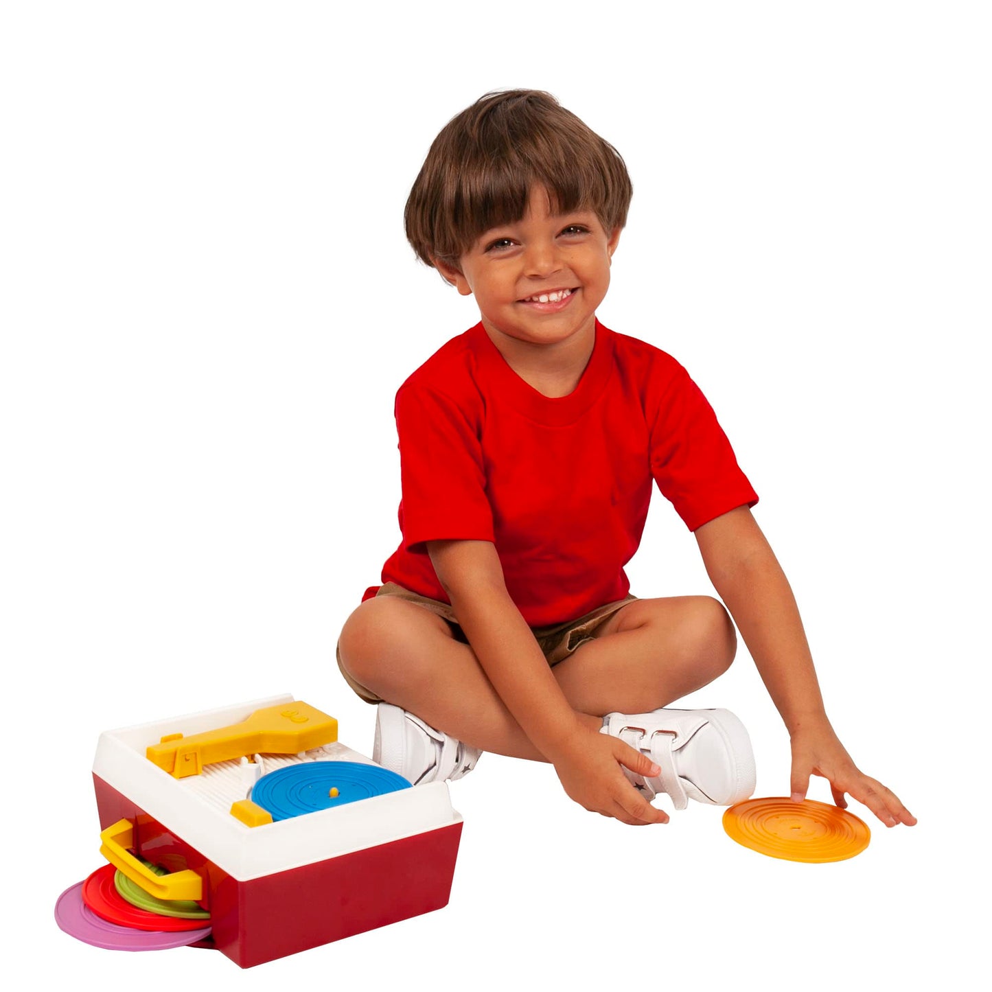 Fisher Price Classics Record Player – Retro Tactile Toy for Kids 18 Months+