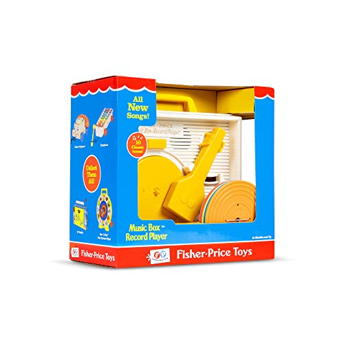 Fisher Price Classics Record Player – Retro Tactile Toy for Kids 18 Months+