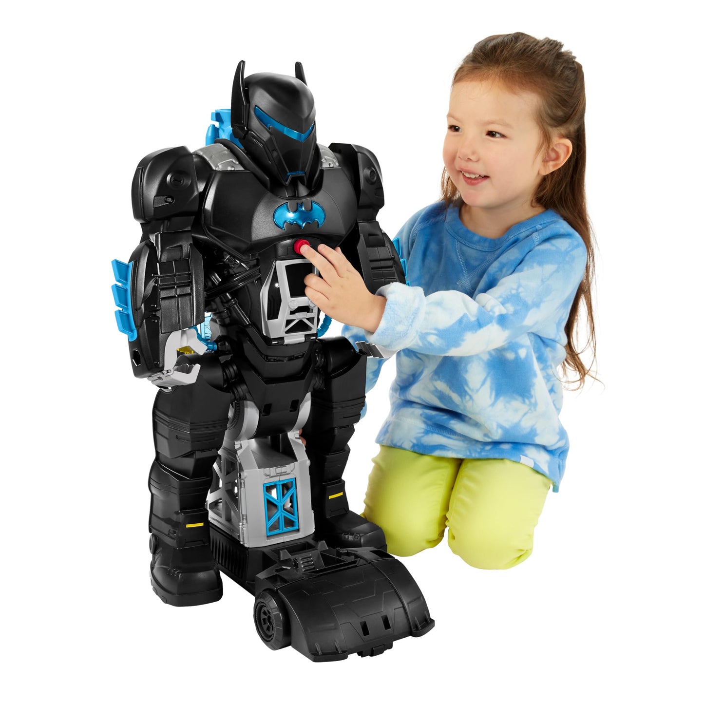 Fisher-Price Imaginext DC Batman Bat-Tech Batbot Playset — 2-Ft Tall Transforming Robot with Lights & Sounds (Ages 3–8)