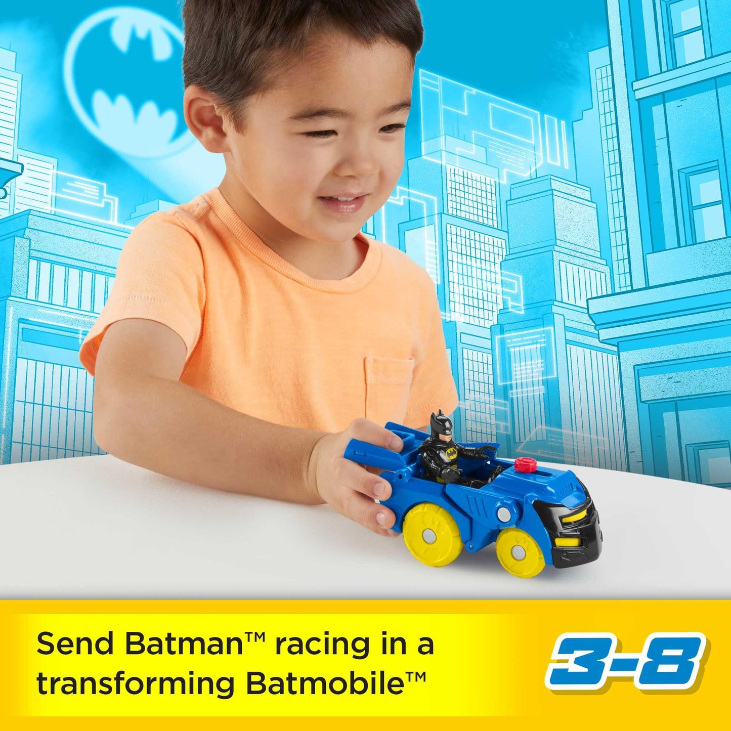 Fisher-Price Imaginext DC Super Friends Head Shifters Batman Batmobile Play Set