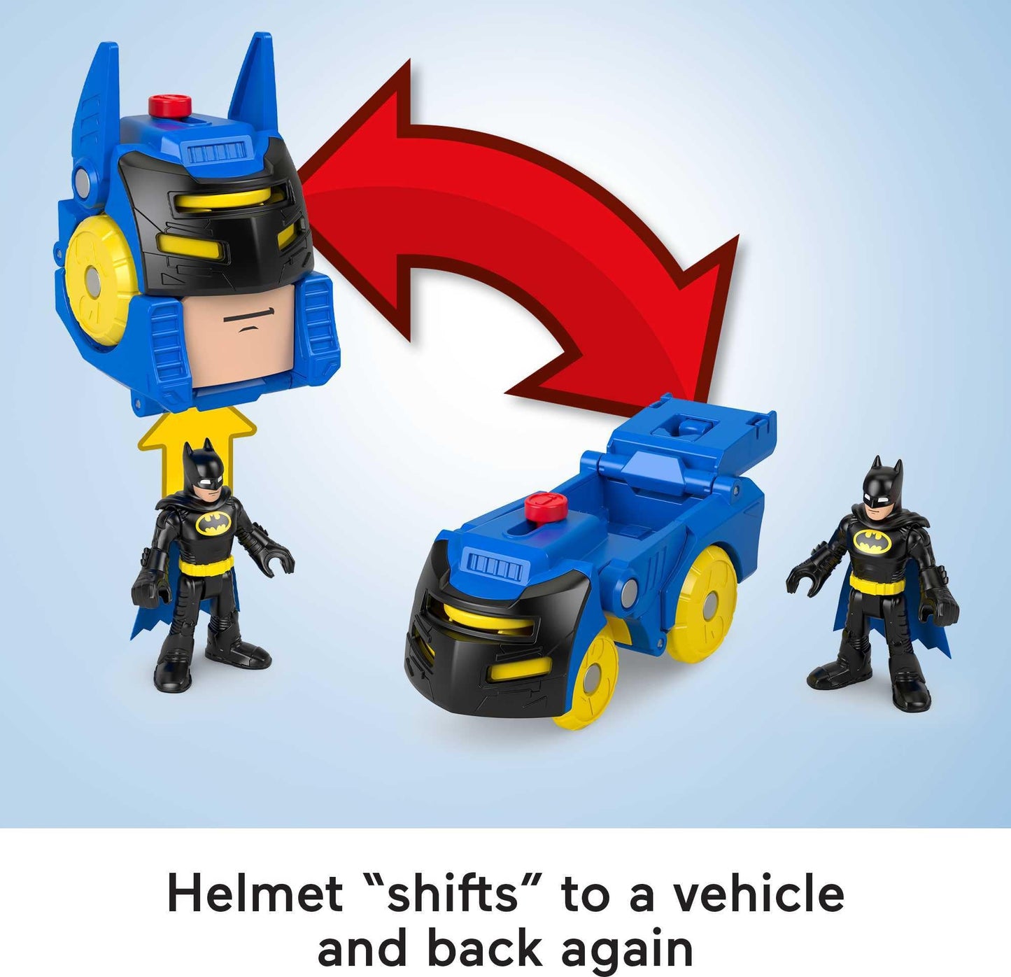 Fisher-Price Imaginext DC Super Friends Head Shifters Batman Batmobile Play Set