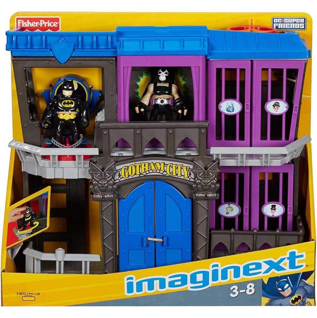 Fisher-Price Imaginext Gotham City Jail Playset with Batman & Bane Figures | DC Super Friends