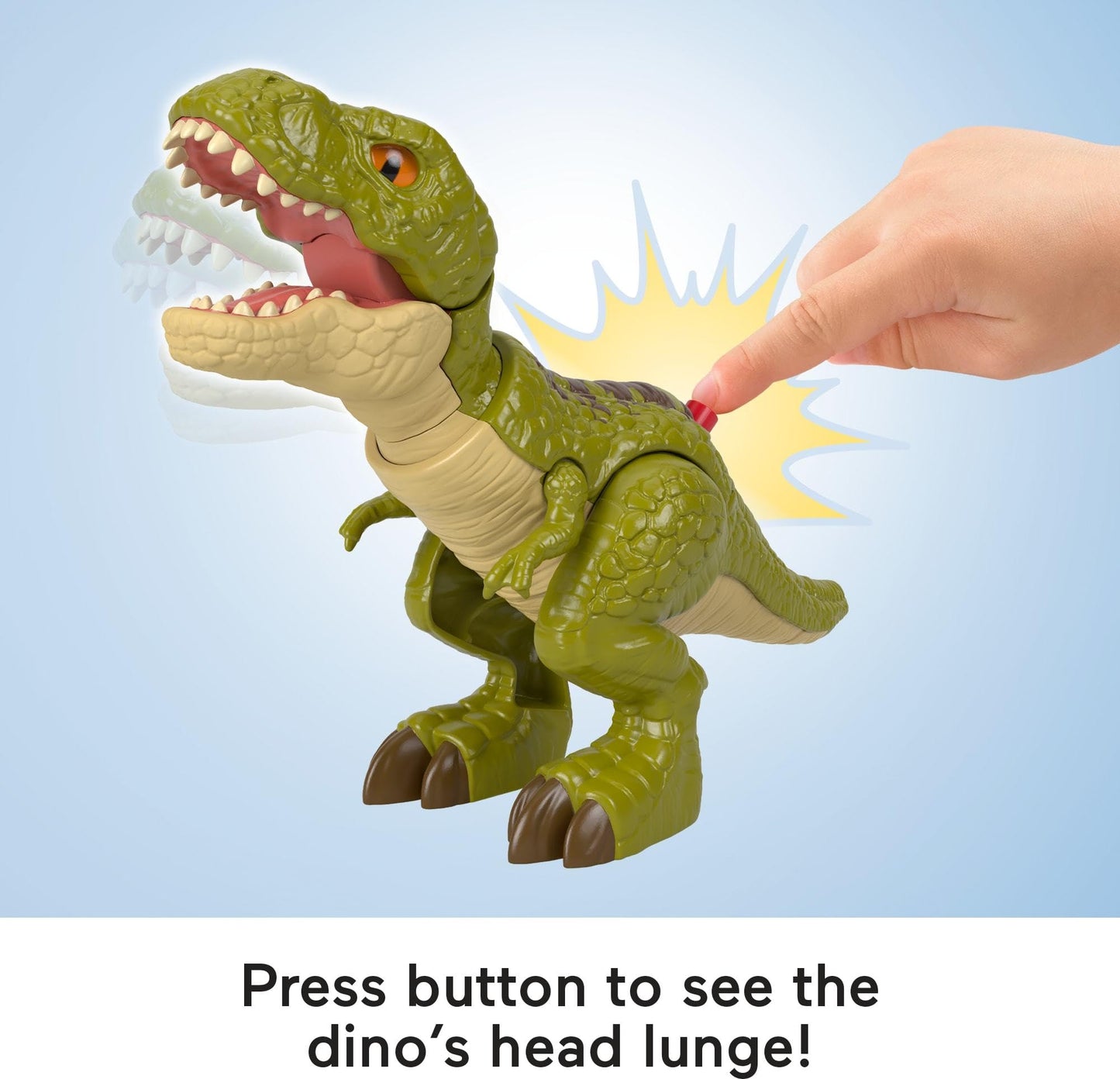 Fisher-Price Imaginext Jurassic World Tyrannosaurus Rex Action Figure – 8-Inch, Kid-Activated Motion