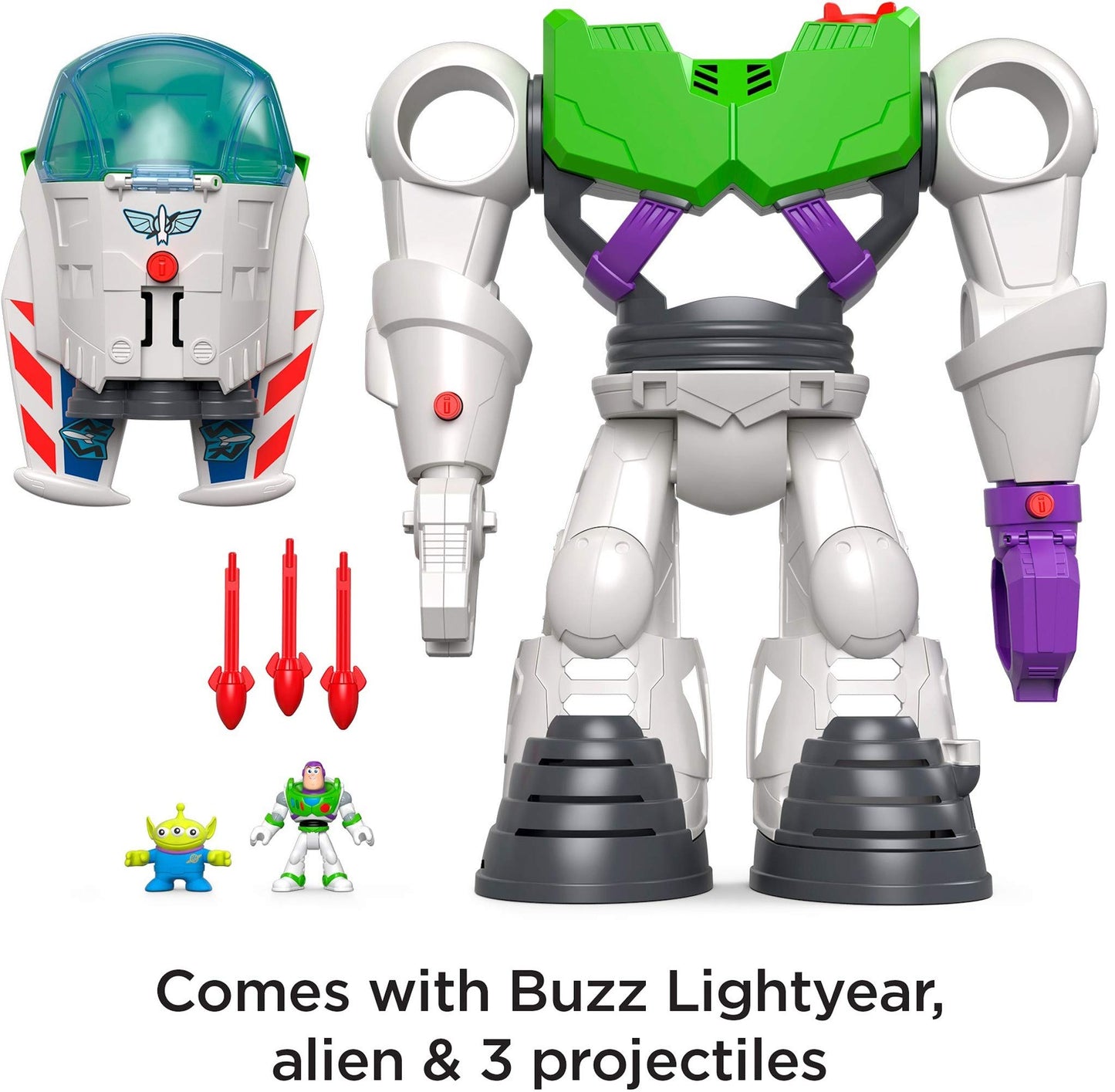 Fisher-Price Imaginext Buzz Lightyear Robot Playset — Toy Story Space Adventure for Kids 3–8