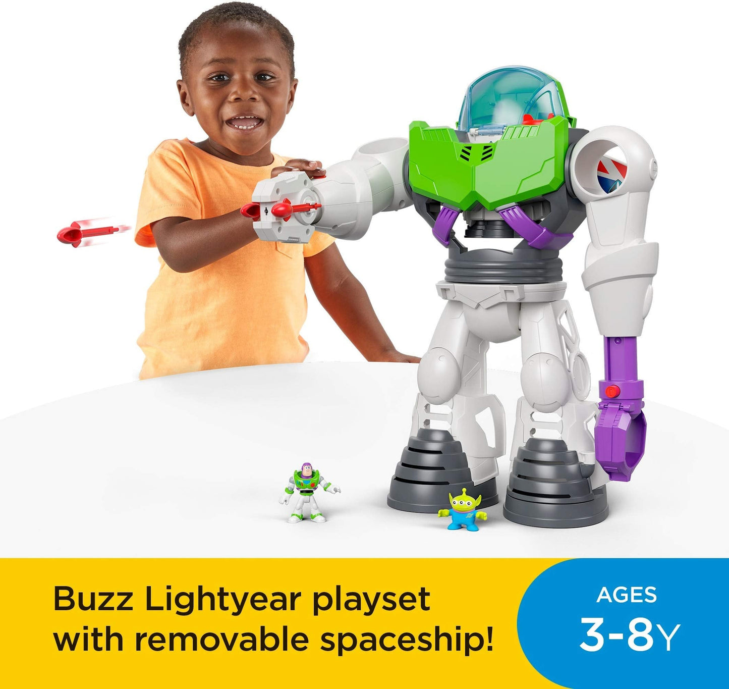 Fisher-Price Imaginext Buzz Lightyear Robot Playset — Toy Story Space Adventure for Kids 3–8