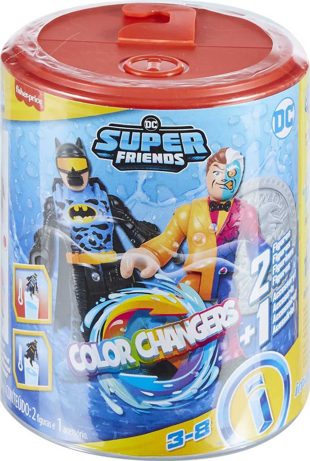 Fisher-Price Imaginext DC Super Friends Color Changers – Batman & Two-Face Figure Set