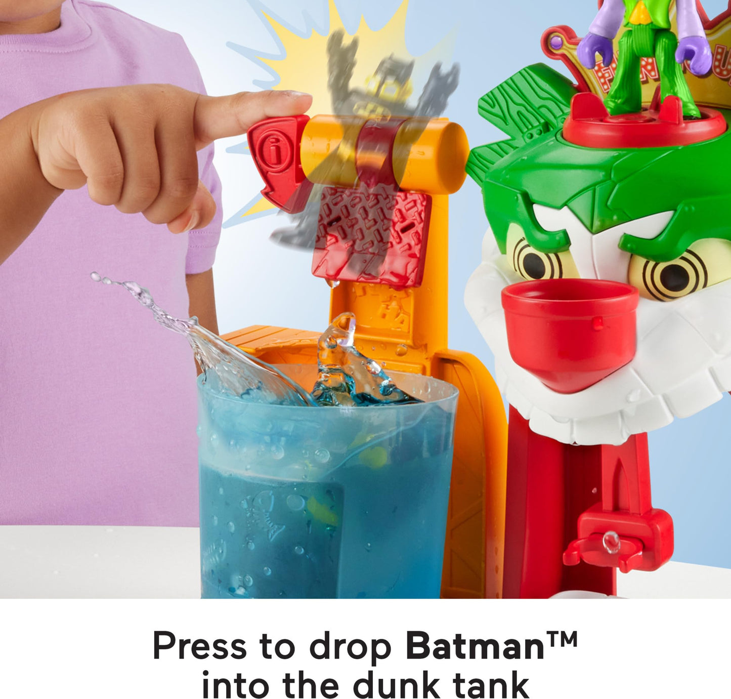 Fisher-Price Imaginext DC Super Friends Batman Color Changers Joker Funhouse Playset | Pretend Play for Ages 3–8