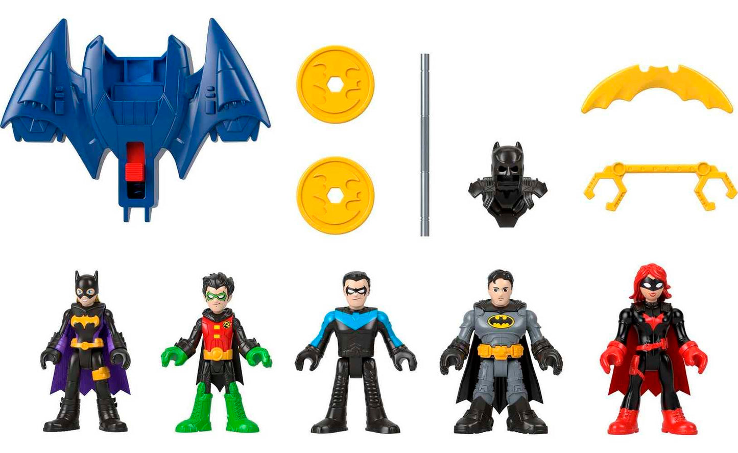 Fisher-Price Imaginext DC Super Friends Batman Multipack – 5 Figures & 7 Accessories