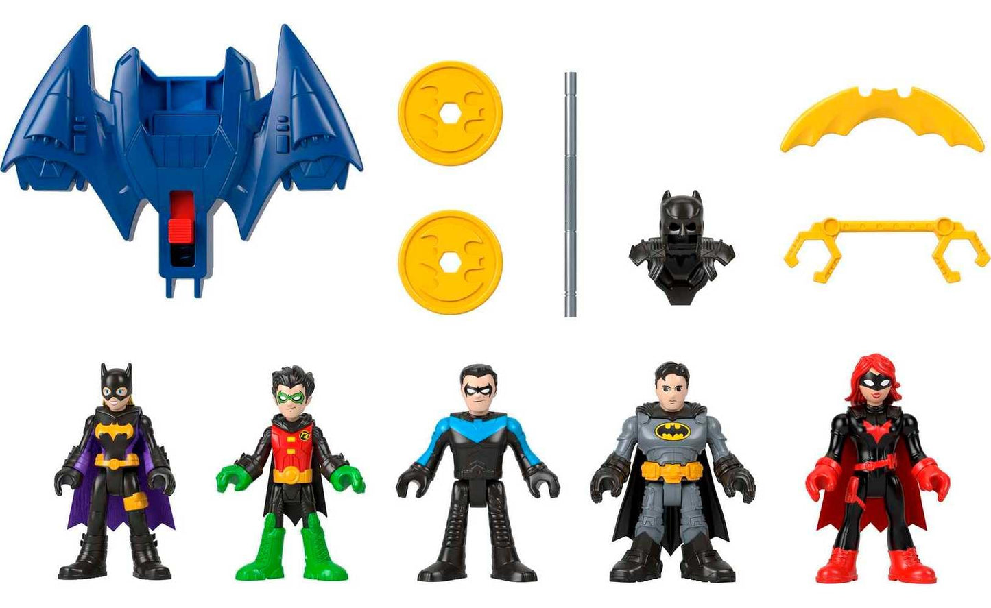 Fisher-Price Imaginext DC Super Friends Batman Multipack – 5 Figures & 7 Accessories