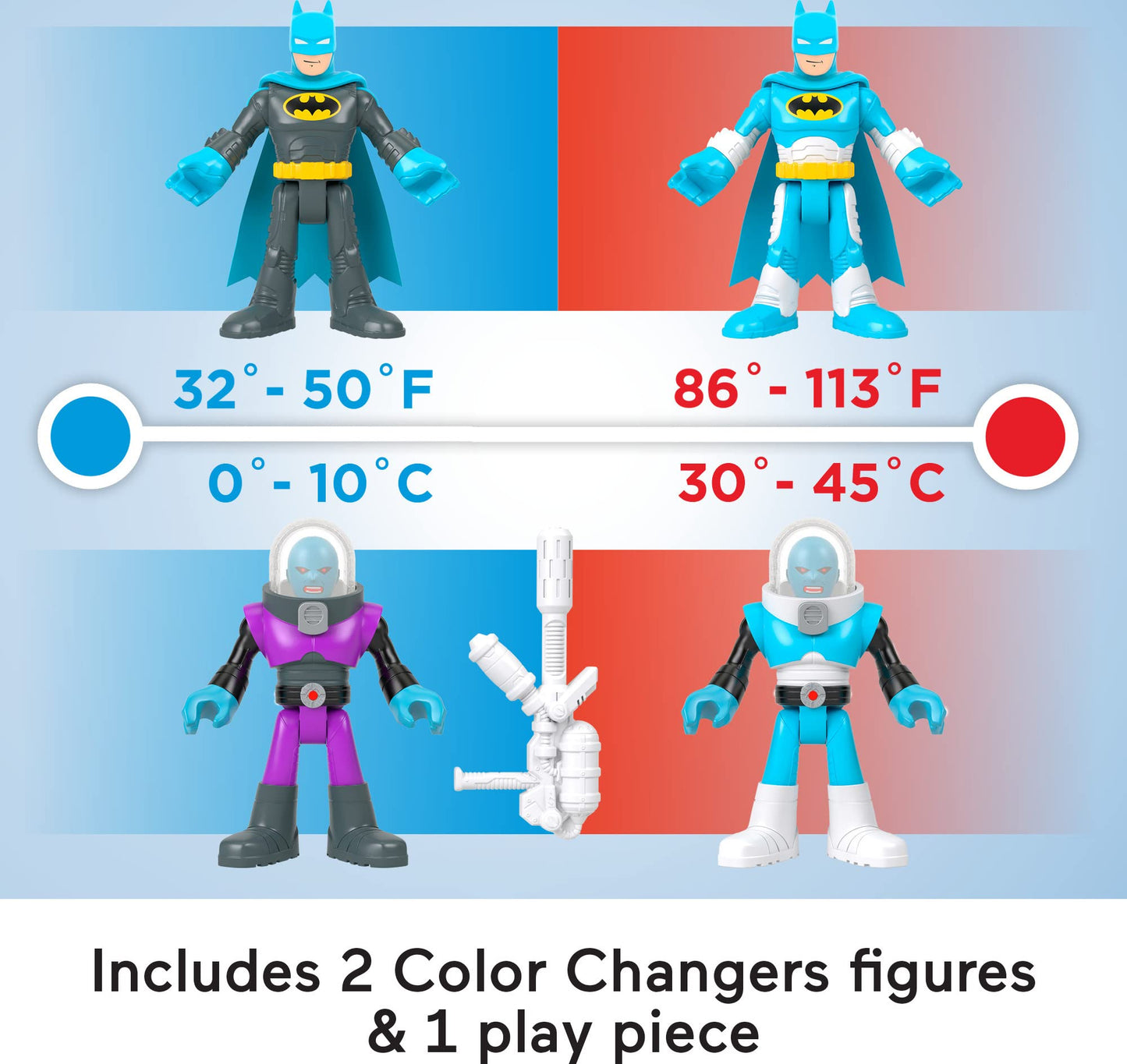Fisher-Price Imaginext DC Super Friends Color Changers – Batman & Mr. Freeze