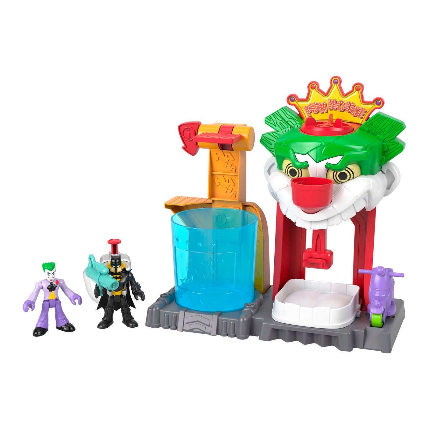Fisher-Price Imaginext DC Super Friends Batman Color Changers Joker Funhouse Playset | Pretend Play for Ages 3–8