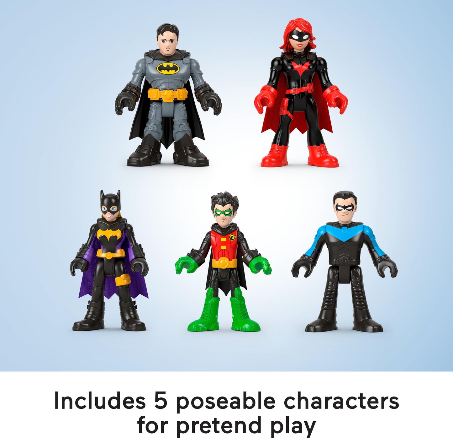 Fisher-Price Imaginext DC Super Friends Batman Multipack – 5 Figures & 7 Accessories