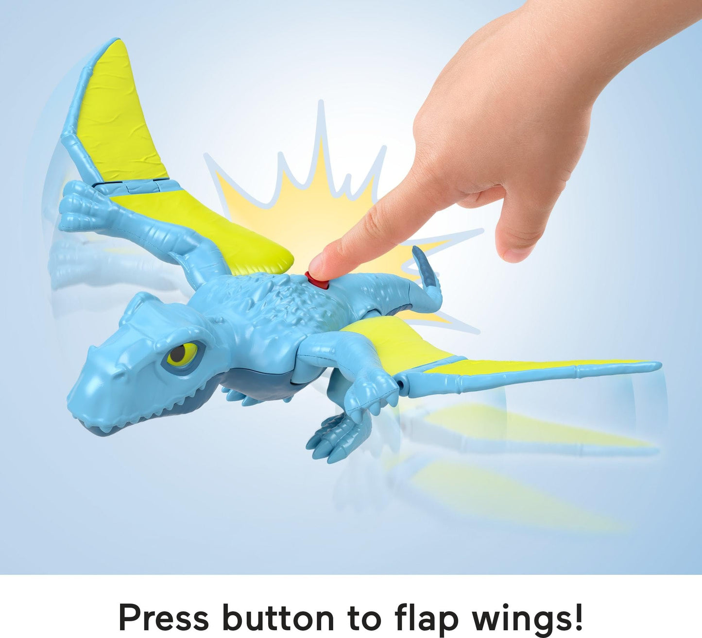 Fisher-Price Imaginext Jurassic World Dimorphodon Wing Motion Action Figure — 7.5-Inch Dino Toy