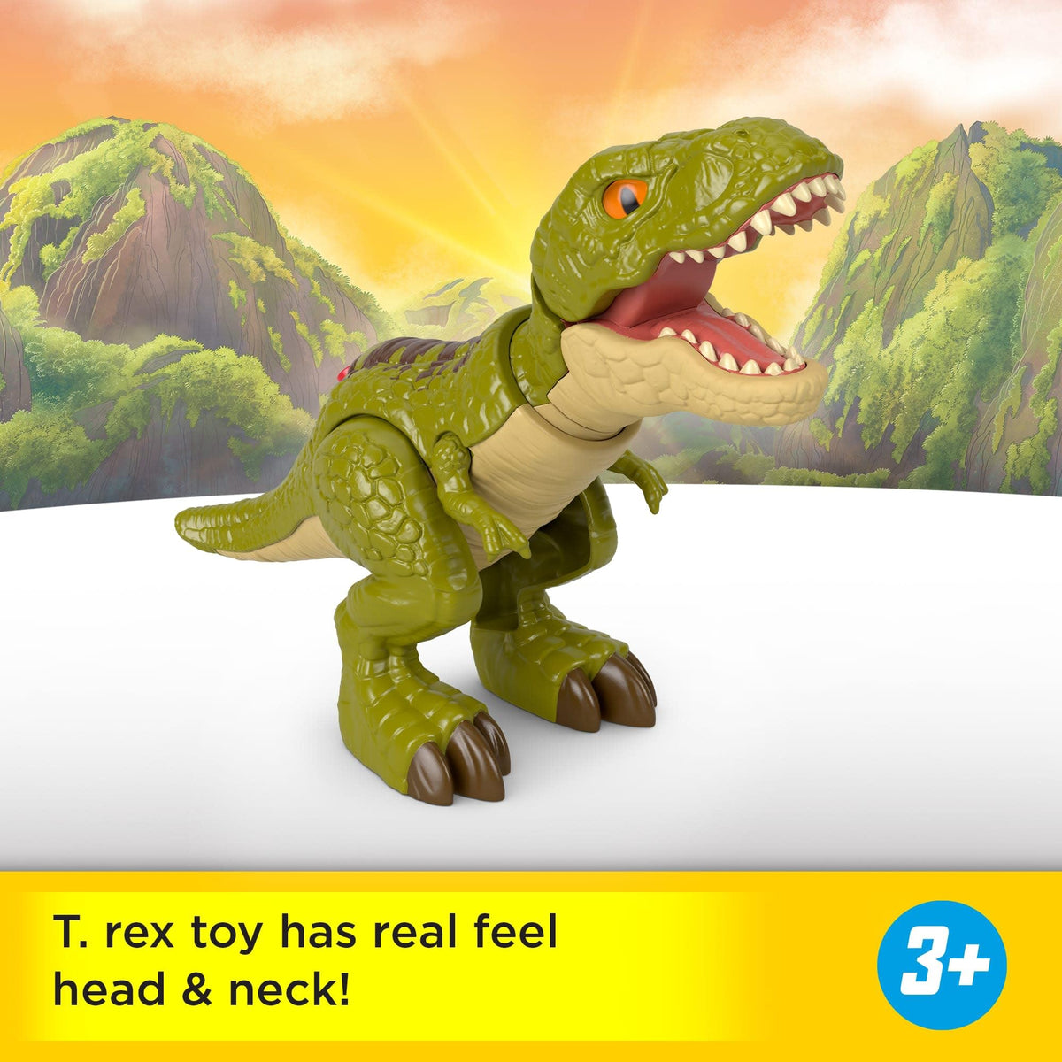 Fisher-Price Imaginext Jurassic World Tyrannosaurus Rex Action Figure – 8-Inch, Kid-Activated Motion