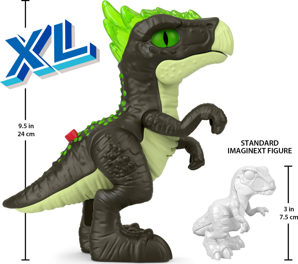 Fisher-Price Imaginext Jurassic World Dracorex XL 10-Inch Dino with Lights & Sounds