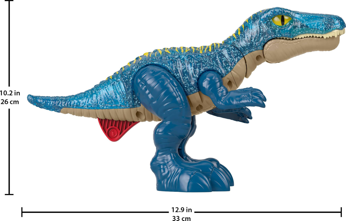 Fisher-Price Imaginext Jurassic World Growl & Glow Baryonyx – Lights, Sounds & Chomping Action (Ages 3+)