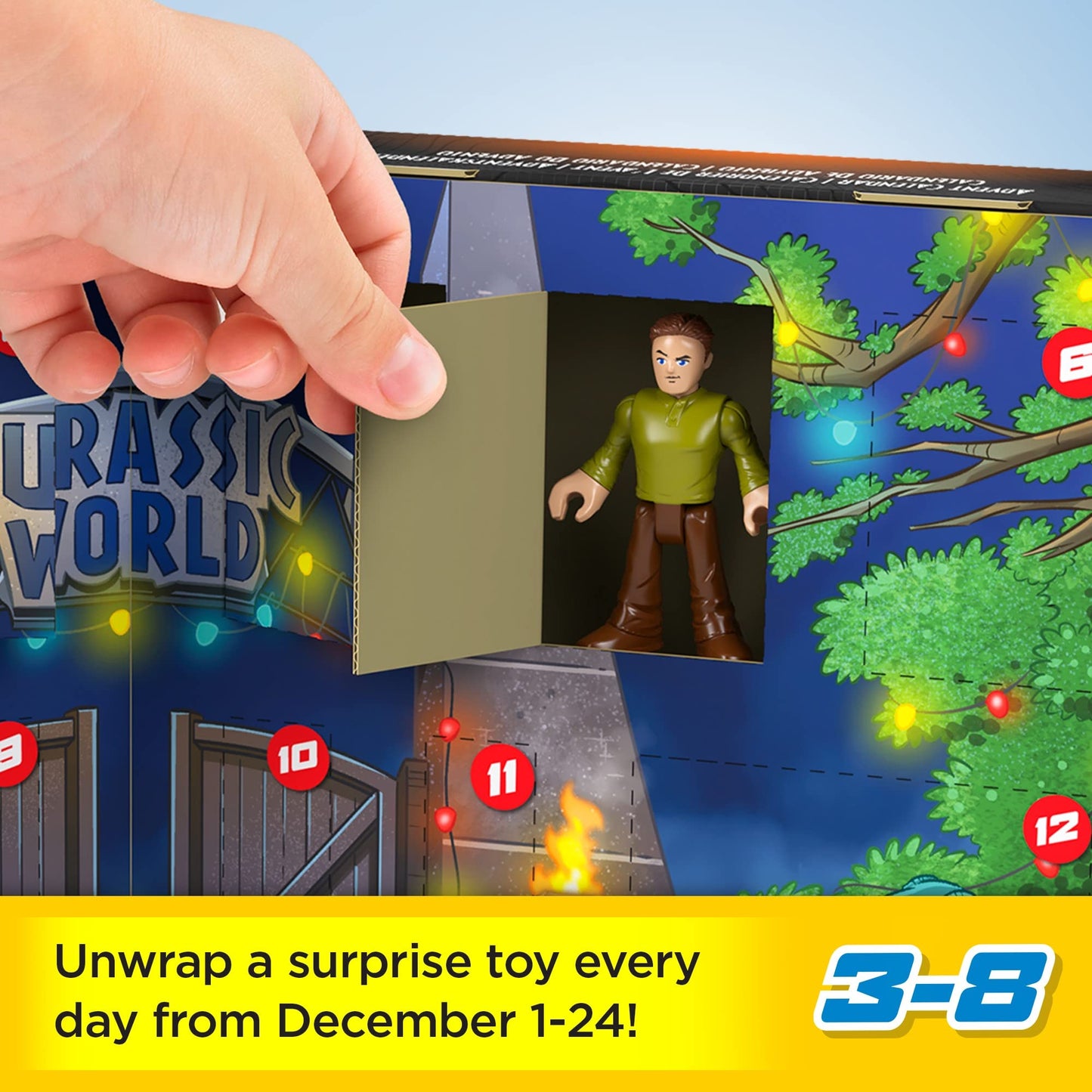 Fisher-Price Imaginext Jurassic World Advent Calendar – 25 Dino Toys for Preschoolers (Ages 3+)