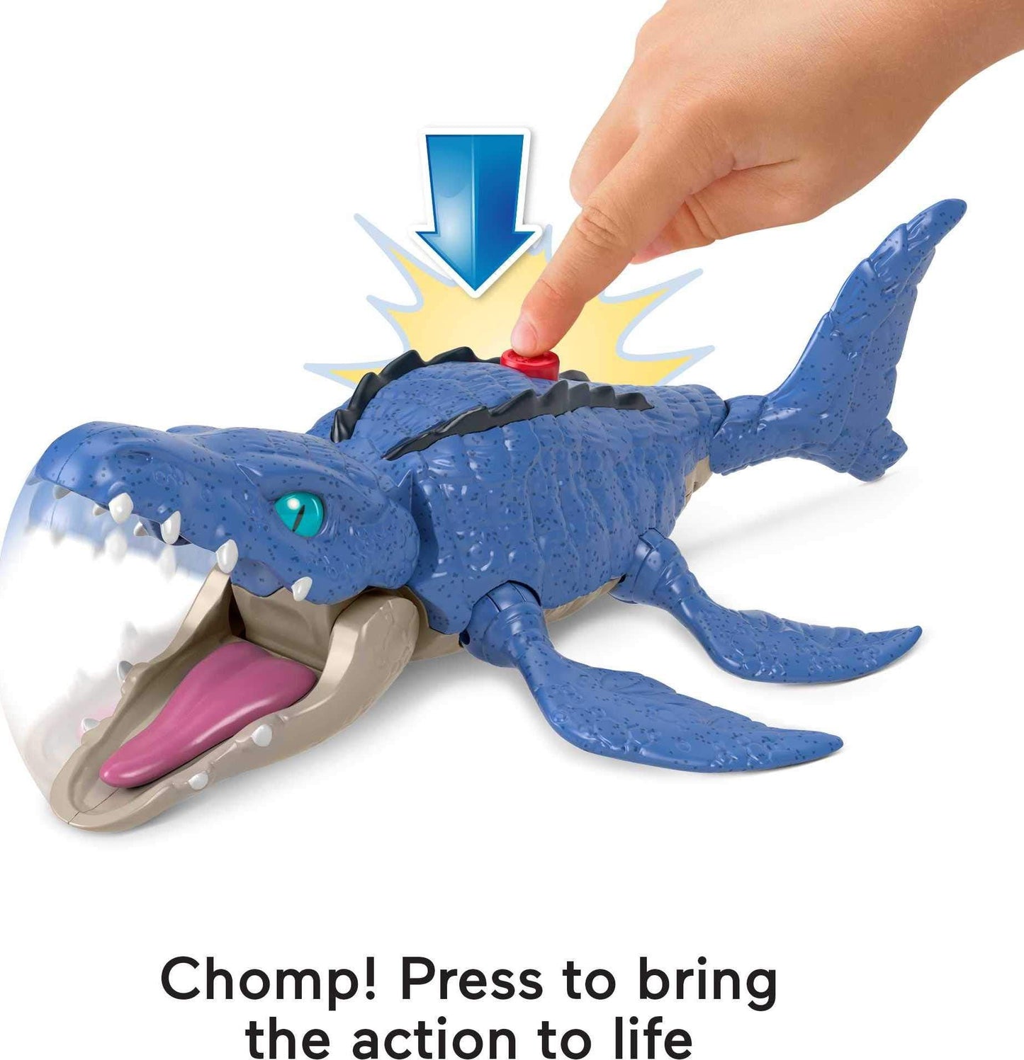 Fisher-Price Imaginext Jurassic World Mosasaurus & Kenji Figure Set | Pretend Play Toy for Ages 3-8