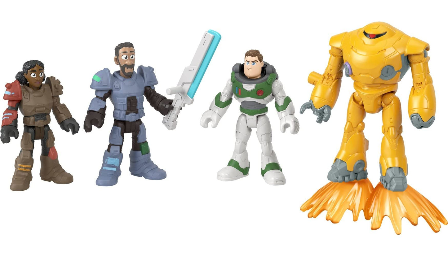Fisher-Price Imaginext Lightyear Jr. ZAP Patrol 4-Pack – Buzz Lightyear, Izzy, Mo & Zyclops (Ages 3-8)