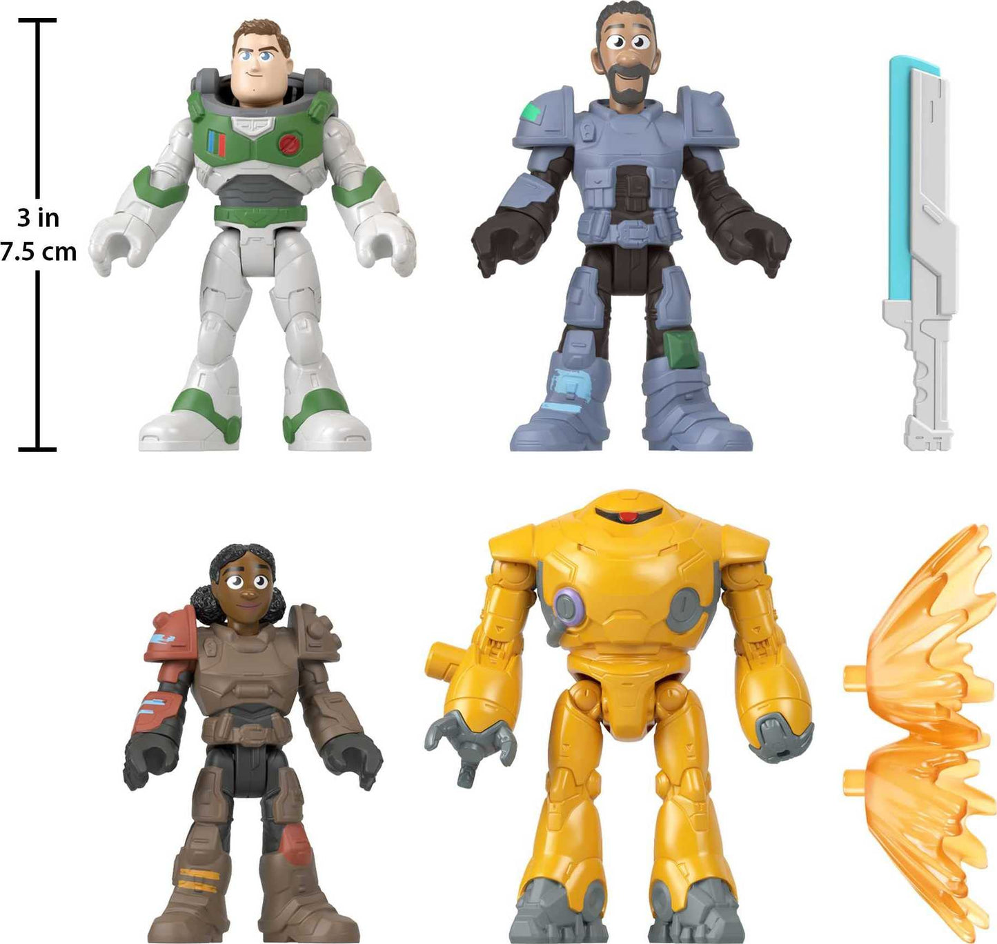 Fisher-Price Imaginext Lightyear Jr. ZAP Patrol 4-Pack – Buzz Lightyear, Izzy, Mo & Zyclops (Ages 3-8)