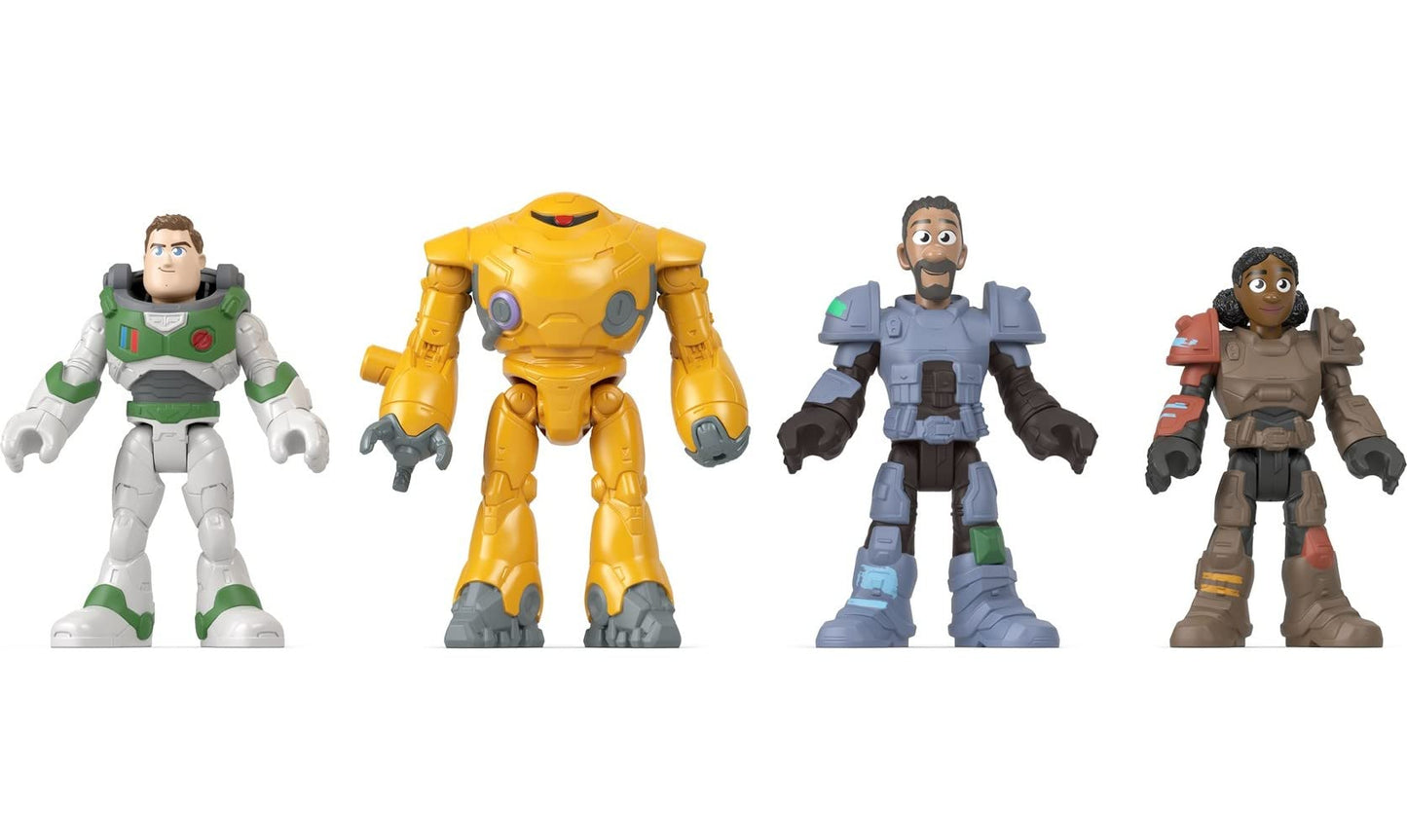 Fisher-Price Imaginext Lightyear Jr. ZAP Patrol 4-Pack – Buzz Lightyear, Izzy, Mo & Zyclops (Ages 3-8)