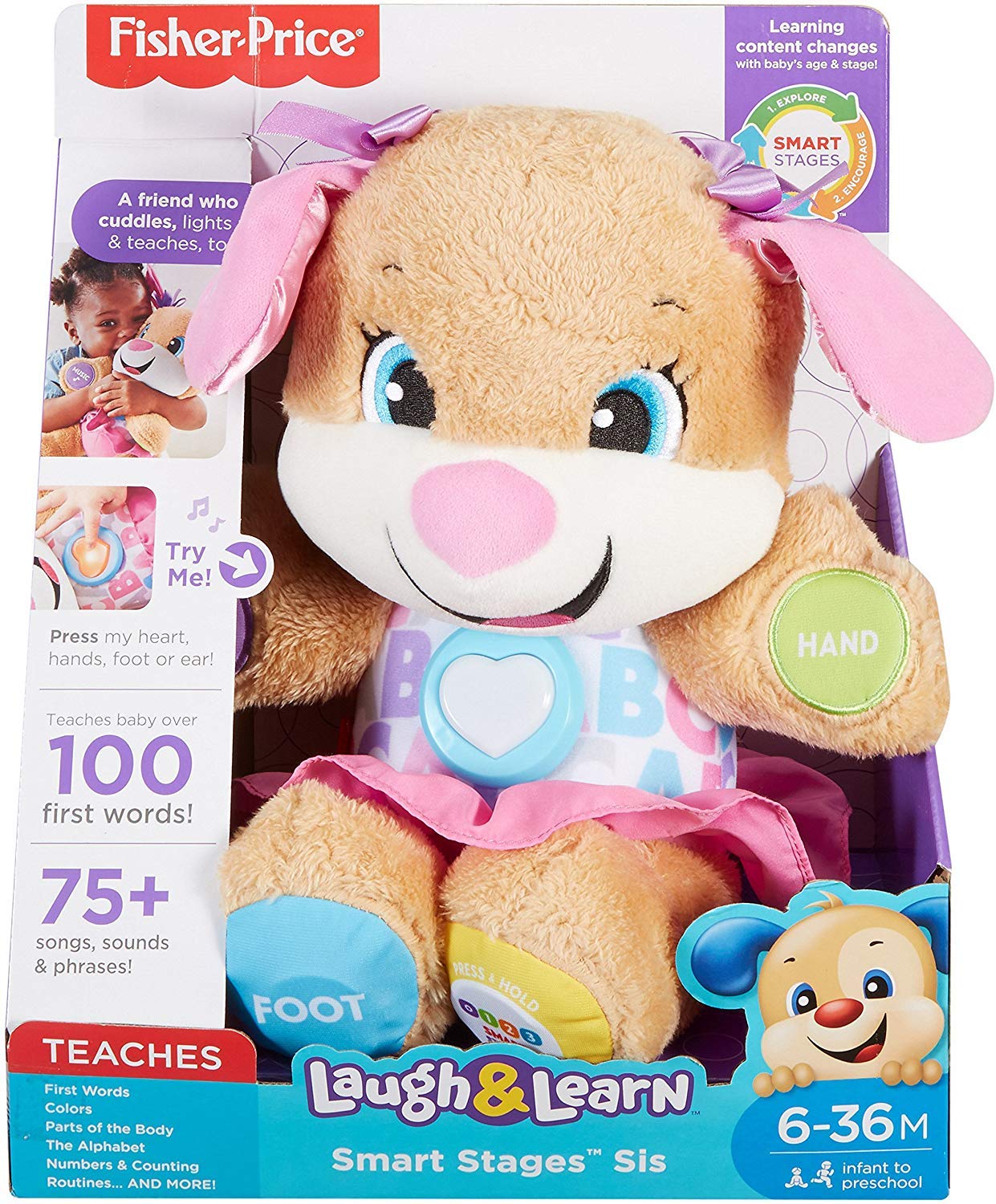 Fisher-Price Laugh and Learn Smart Stages Sis — Interactive Early Learning Toy