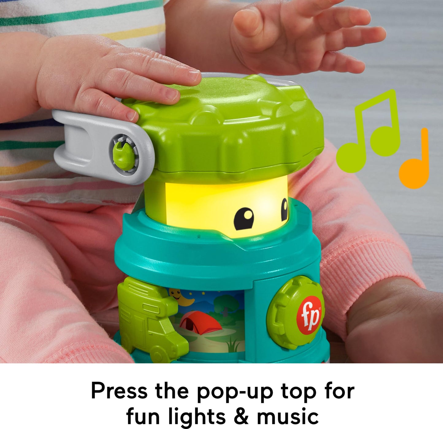 Fisher-Price Laugh and Learn Camping Fun Lantern – Baby Toy for Ages 6+ Months