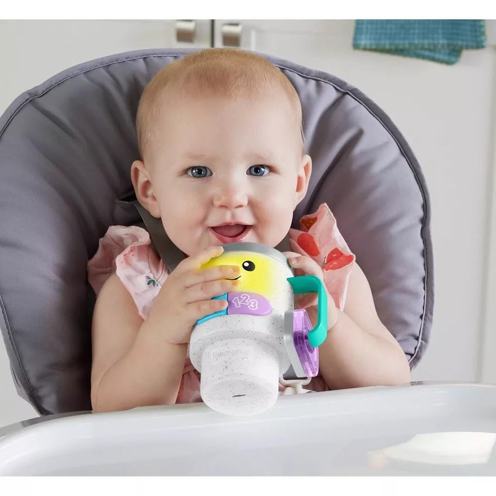 Fisher-Price Laugh & Learn Coffee Mug Toy – Lights, Songs & Early Learning for Babies 6m+