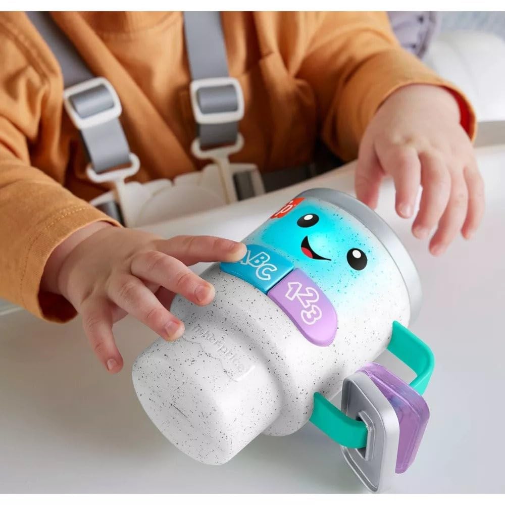 Fisher-Price Laugh & Learn Coffee Mug Toy – Lights, Songs & Early Learning for Babies 6m+