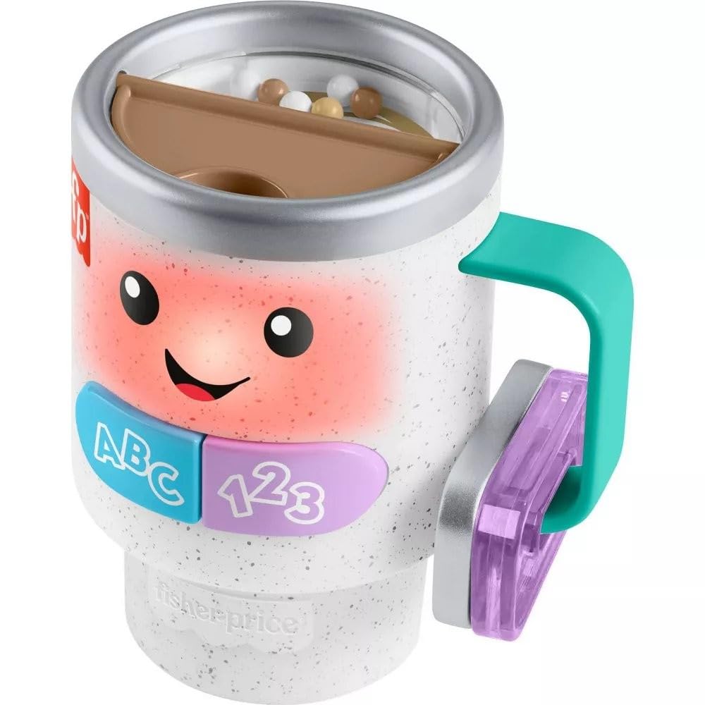 Fisher-Price Laugh & Learn Coffee Mug Toy – Lights, Songs & Early Learning for Babies 6m+