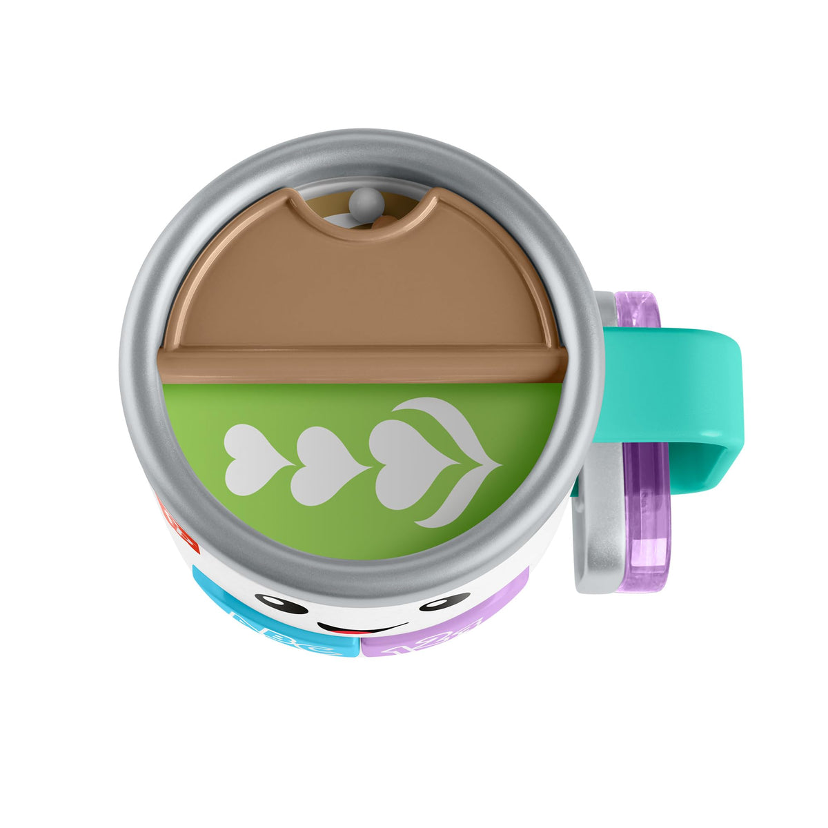Fisher-Price Laugh & Learn Wake Up & Learn Coffee Mug – Lights, Music & Multilingual Play