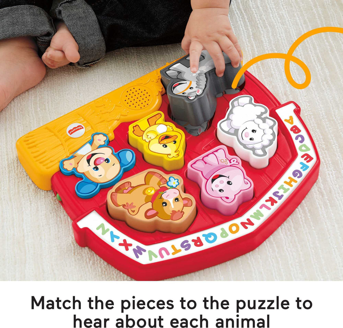 Fisher-Price Laugh & Learn Farm Animal Puzzle — Music, Shapes & Fun for Toddlers
