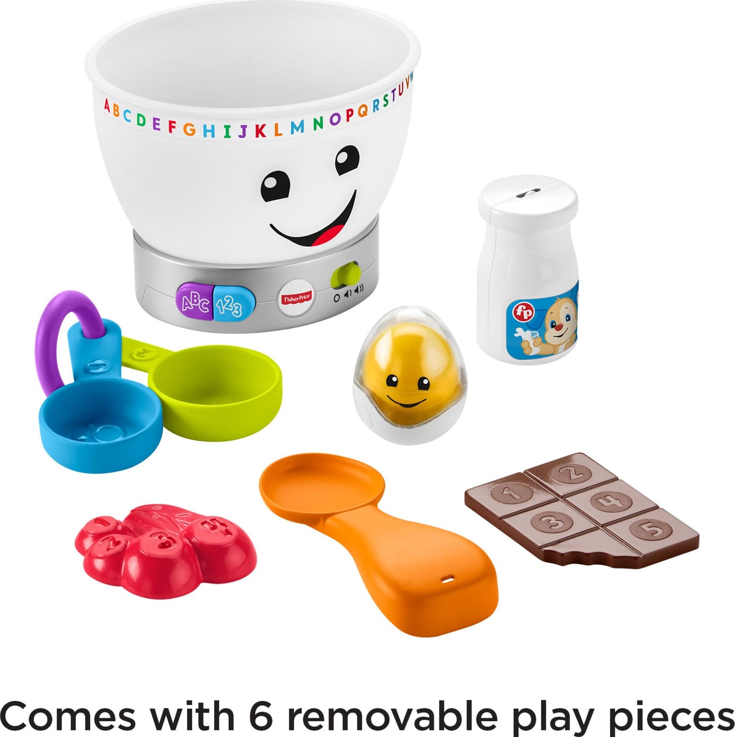 Fisher-Price Laugh & Learn Magic Color Mixing Bowl – Light-Up Colorful Pretend Play