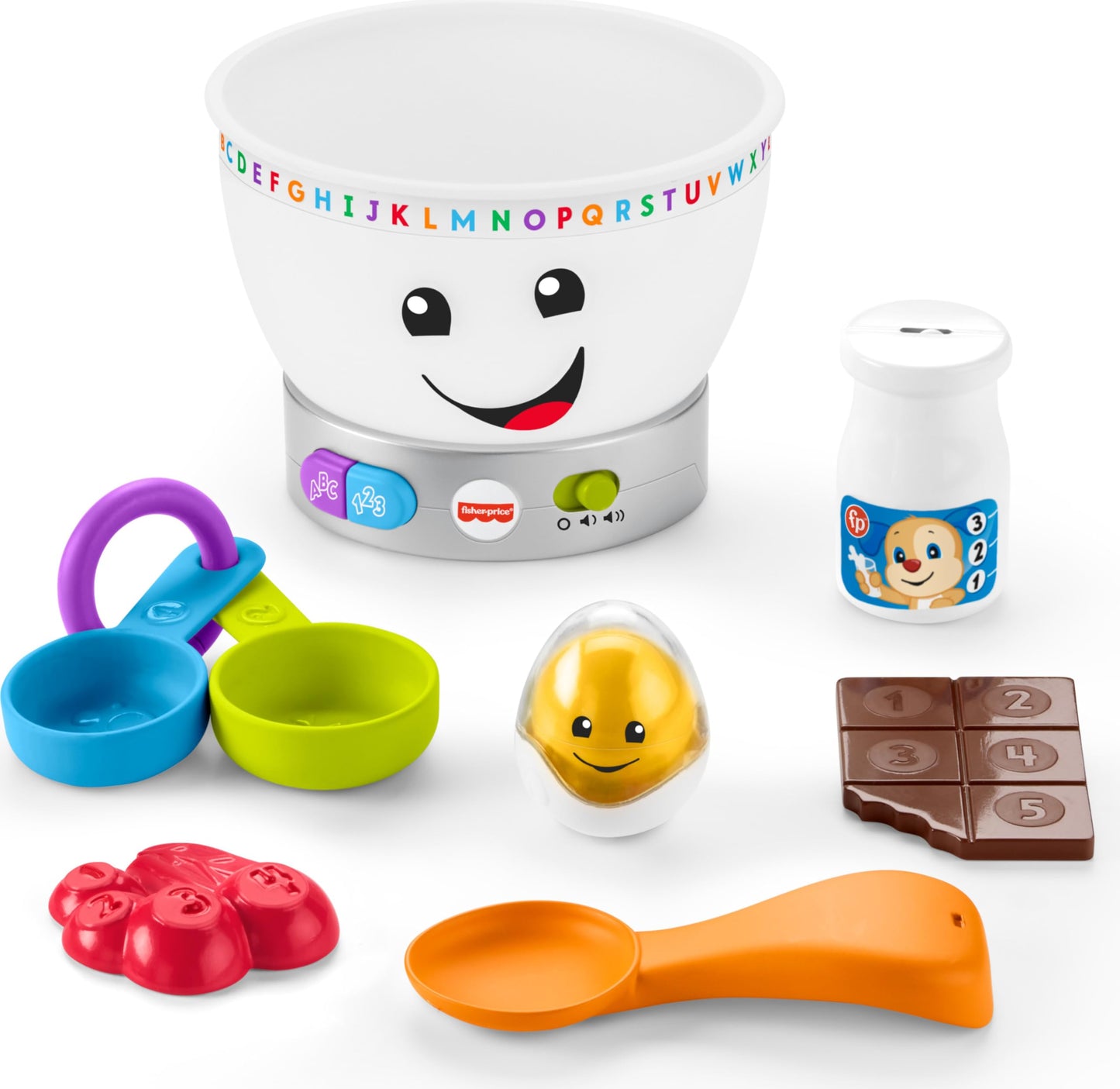 Fisher-Price Laugh & Learn Magic Color Mixing Bowl – Light-Up Colorful Pretend Play