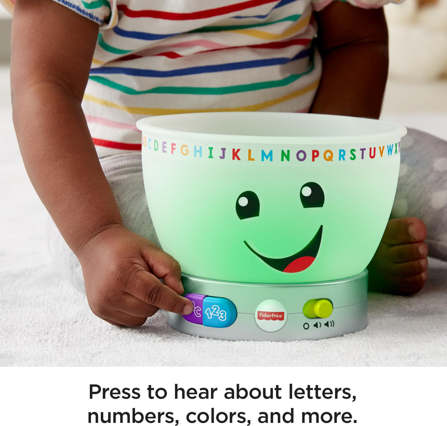 Fisher-Price Laugh & Learn Magic Color Mixing Bowl – Light-Up Colorful Pretend Play