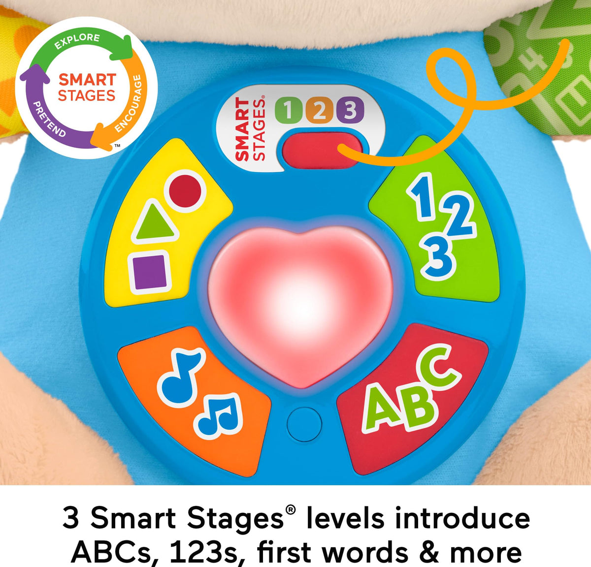 Fisher-Price Laugh & Learn Smart Stages Puppy – Musical Plush for Babies 6+ Months