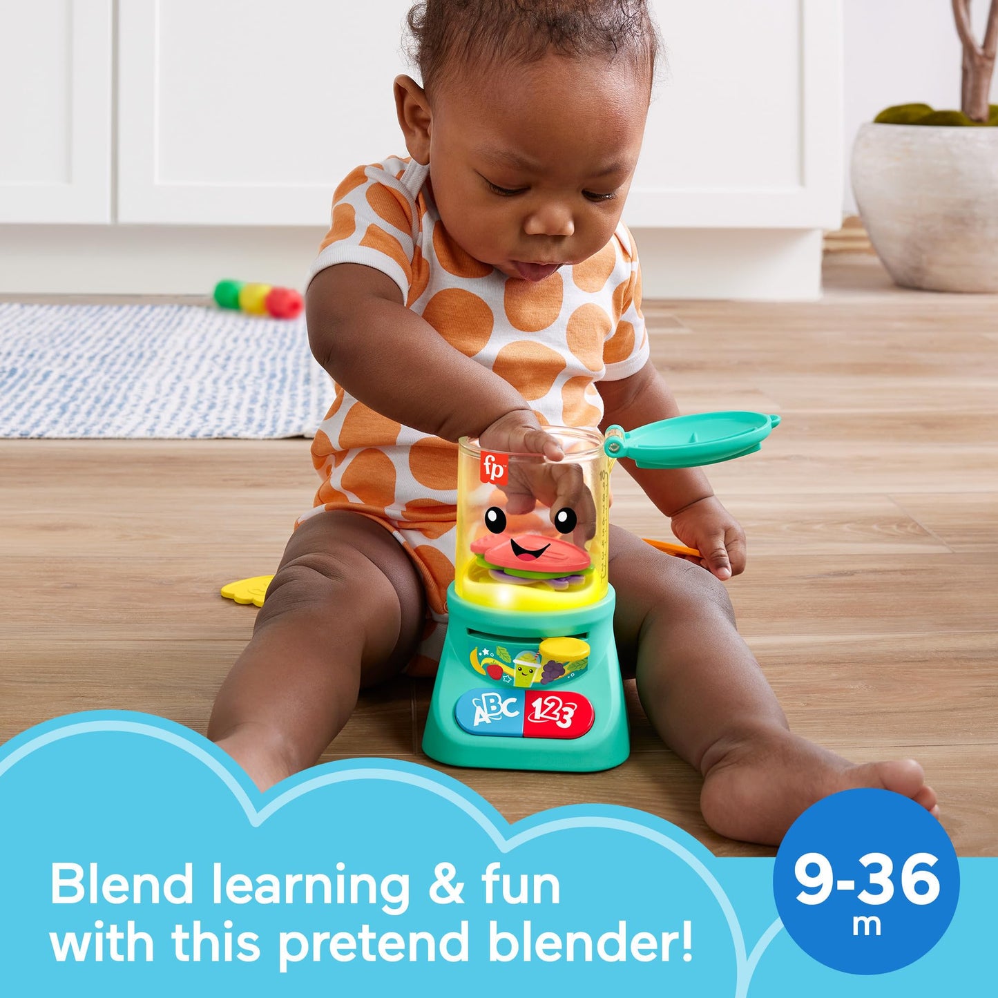 Fisher-Price Laugh & Learn Smoothie Maker Toy – Counting, Colors, Music & Lights (9m+)