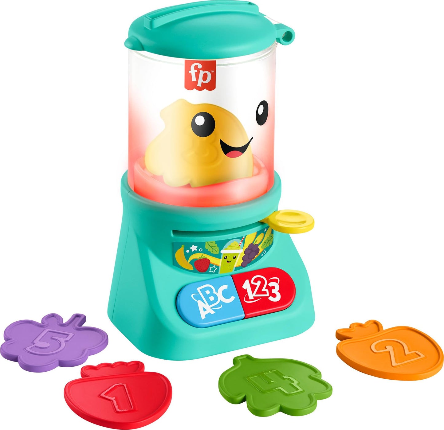 Fisher-Price Laugh & Learn Smoothie Maker Toy – Counting, Colors, Music & Lights (9m+)